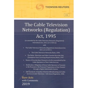 Thomson Reuters The Cable Television Networks (Regulation) Act, 1995 [Bare Acts with Comment]